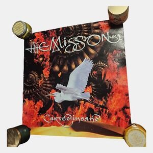 The Mission U.K. Carved in Sand 24x24 Vintage Promo Poster 1990 PolyGram Rock
